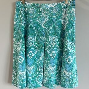 Fully Lined Skirt Knee Length Fully Lined Women's Size 14 Flowy Coastal Office